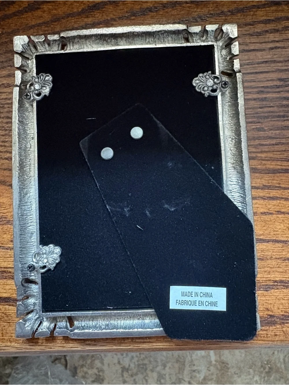 Vintage Bombay Company Cream/Bronze Photo Frame with Easel